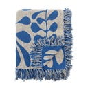 Modra odeja 130x160 cm Nevine – Bloomingville