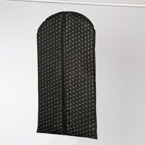 Črni obešalni pokrov za obleko Compactor Garment, dolžina 100 cm
