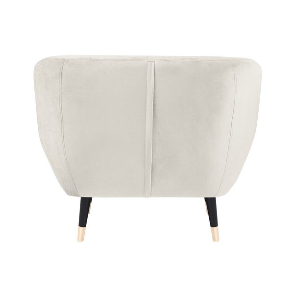 Krem fotelj s črnimi nogami Mazzini Sofas Benito-image-3