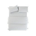 Bela enojna lanena posteljnina 135x200 cm Blanco – Native Natural