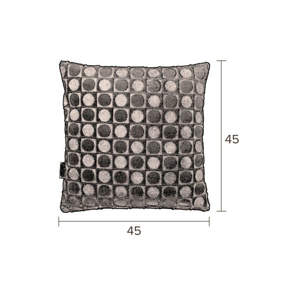 Rdeče-oranžnen okrasni vzglavnik Dutchbone Ottava, 45 x 45 cm-image-2