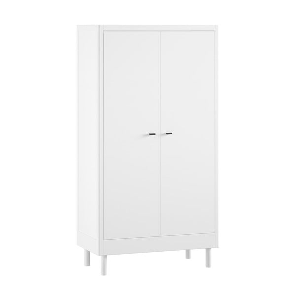 Bela otroška garderobna omara iz masivne bukve 100x190x55 cm Forrest – Vipack