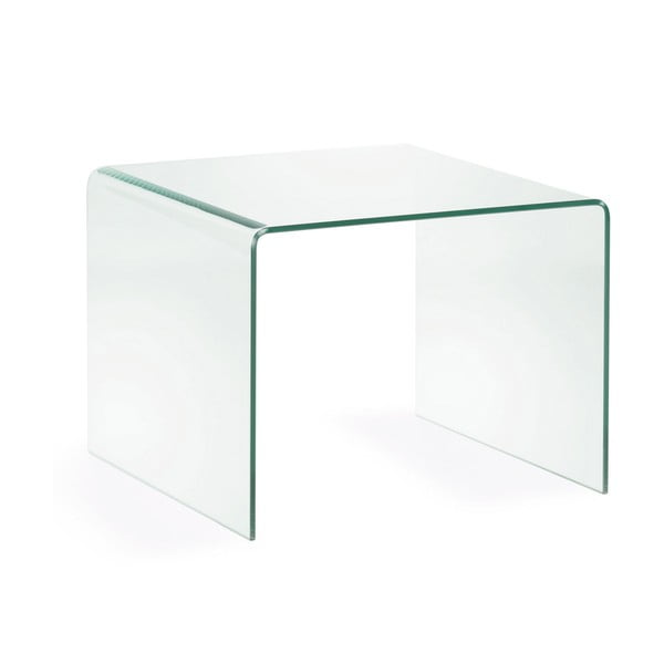 Steklena stranska mizica 60x60 cm Burano – Kave Home