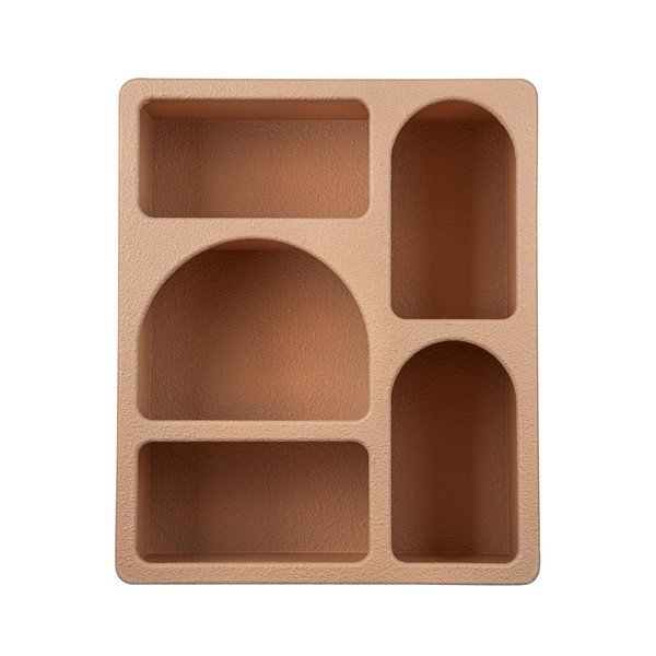 Večnivojska polica v barvi terakote 40 cm Creamy – Bizzotto-image-1