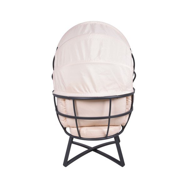 Bež kovinski vrtni fotelj Delos – Garden Pleasure-image-2