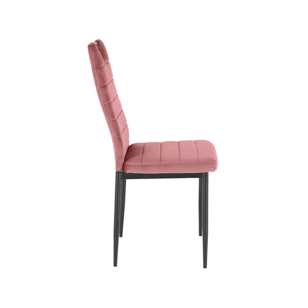 Temno rožnati žametni jedilni stoli v kompletu 2 ks Mandy – Støraa-image-3