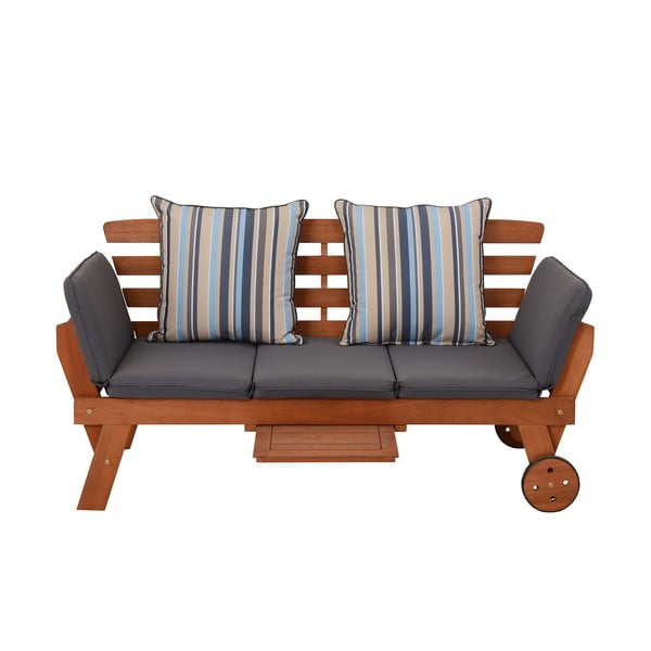 Rjava vrtna klop iz masivnega lesa Rincon – Garden Pleasure-image-2