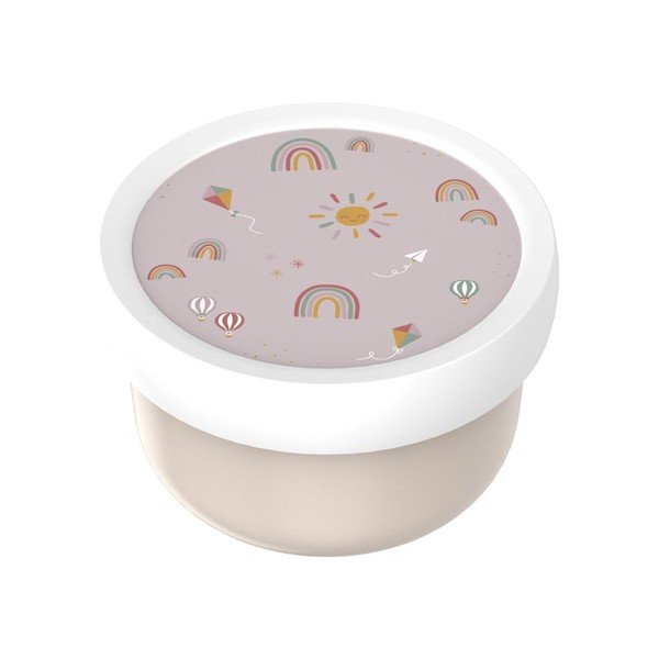 Bež plastična otroška posoda za malico Sunshine & Rainbow – Mepal