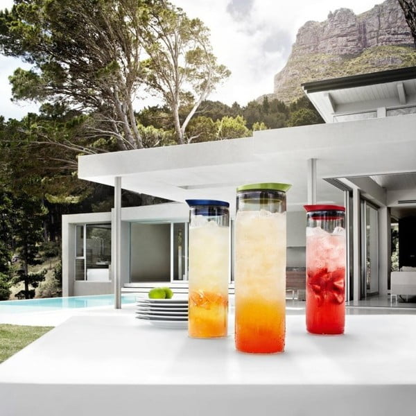 Karafa za vodo 1l, rdeča-image-1