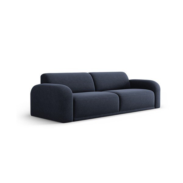 Temno modra žametna sedežna garnitura 242 cm Erin – Micadoni Home-image-2