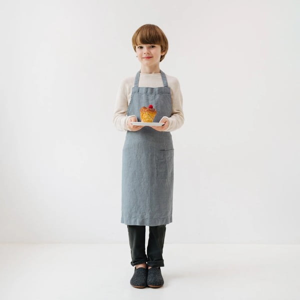 Moder otroški lanen predpasnik Linen Tales Regular, 67 x 57 cm-image-1