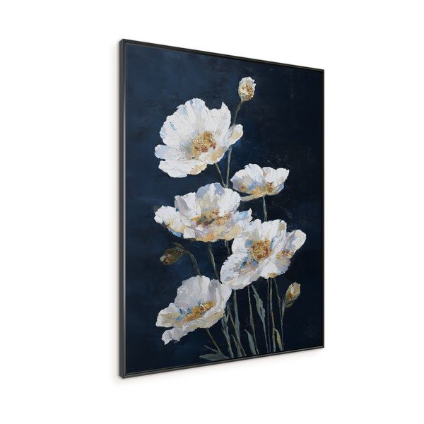 Tiskana slika z okvirjem 60x80 cm White Poppies – Styler-image-3