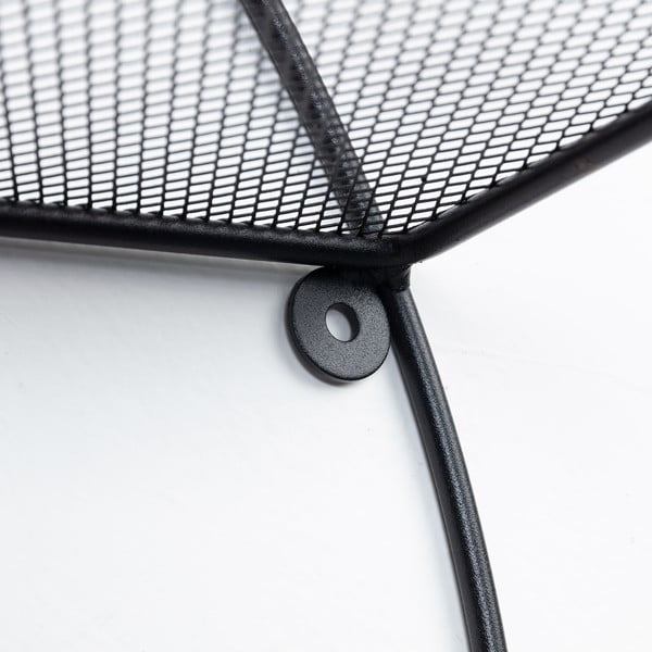 Črna večnivojska kovinska polica 55 cm Across – Kave Home-image-4