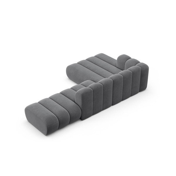 Svetlo siva kotna sedežna garnitura (levi kot) Lupine – Micadoni Home-image-3