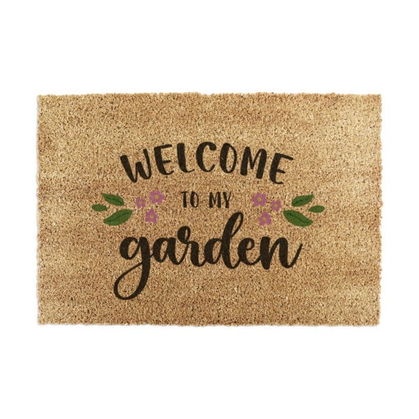 Predpražnik iz kokosovih vlaken 60x90 cm Welcome to My Garden – Artsy Doormats