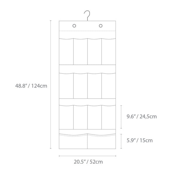 Viseči tekstilni organizator za garderobo – Bigso Box of Sweden-image-4