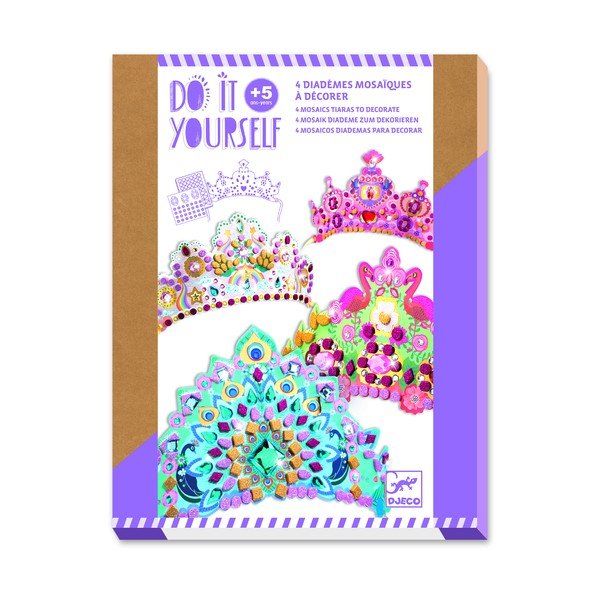 Komplet za izdelavo 4 princeskinih kron Djeco Princess-image-2