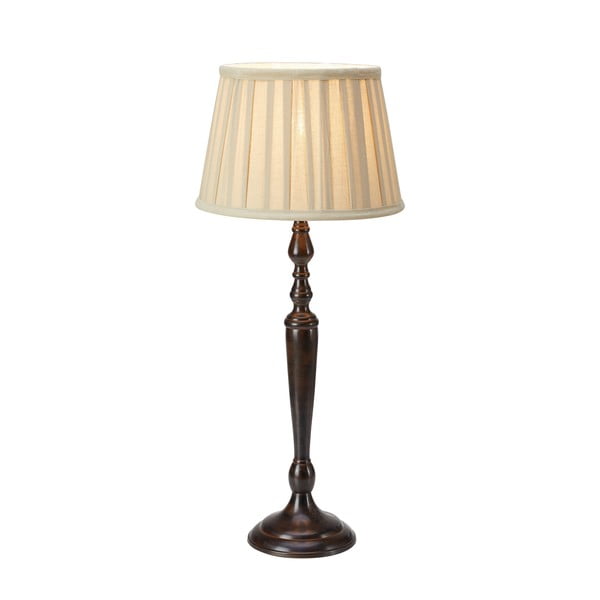 Temno rjava namizna svetilka s tekstilnim senčilom (višina 60 cm) Chocolat – Markslöjd