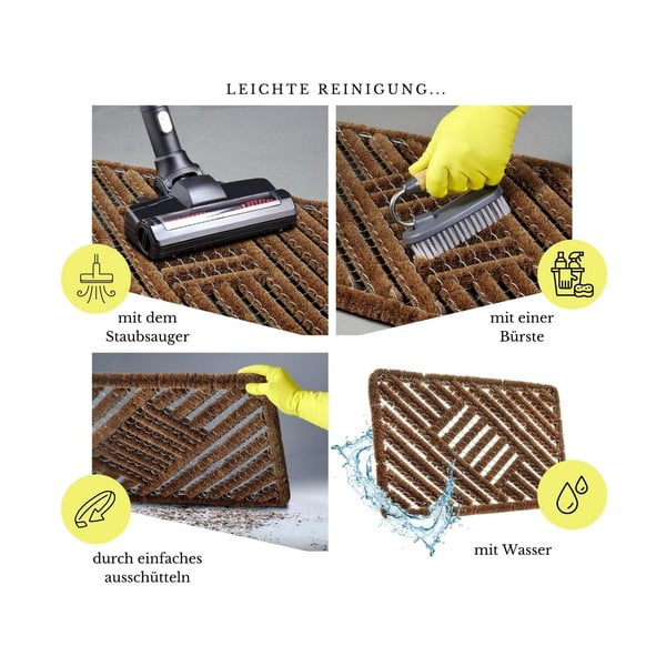 Predpražnik iz kokosovih vlaken 45x75 cm Coco Natural – Hanse Home-image-3