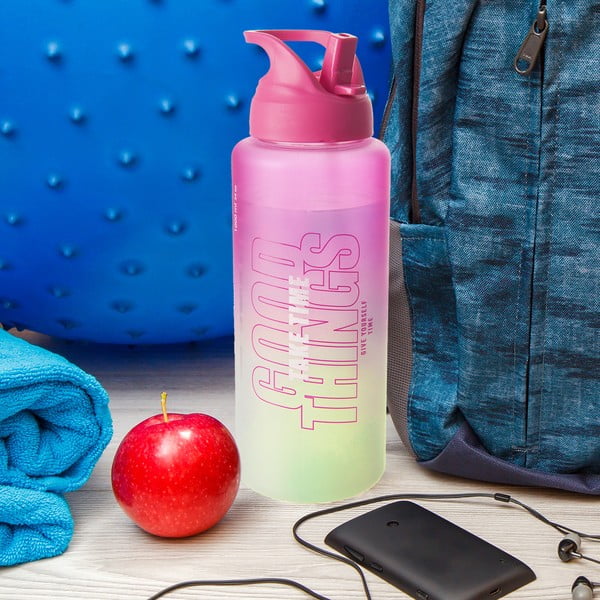 Rožnata steklenica za vodo 1 l Moly – Orion-image-1