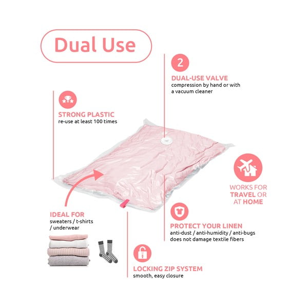 Vakuumske vreče za oblačila v kompletu 2 ks Hanging Vacuum S – Compactor-image-2