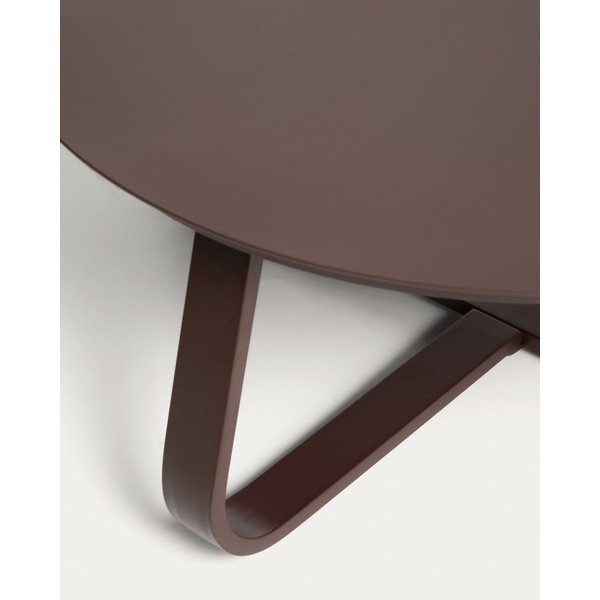 Kovinska okrogla vrtna klubska mizica ø 80 cm Tamaris – Kave Home-image-3