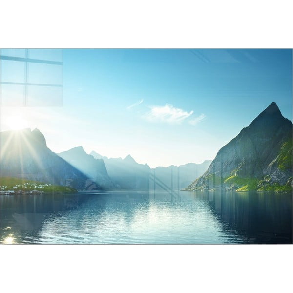 Steklena slika 70x50 cm Fjord – Wallity