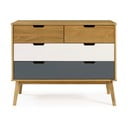 Komoda iz borovega lesa Marckeric Cusco, 100 x 82 cm