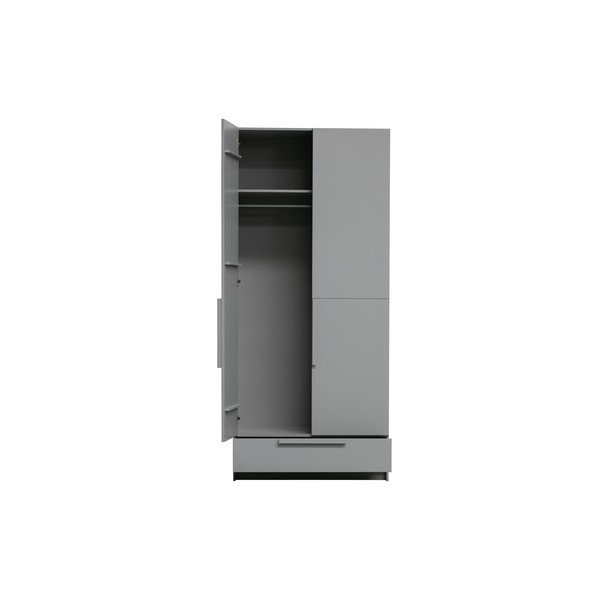 Siva modularna garderobna omara iz masivnega bora 95x215 cm Pure – WOOOD-image-3