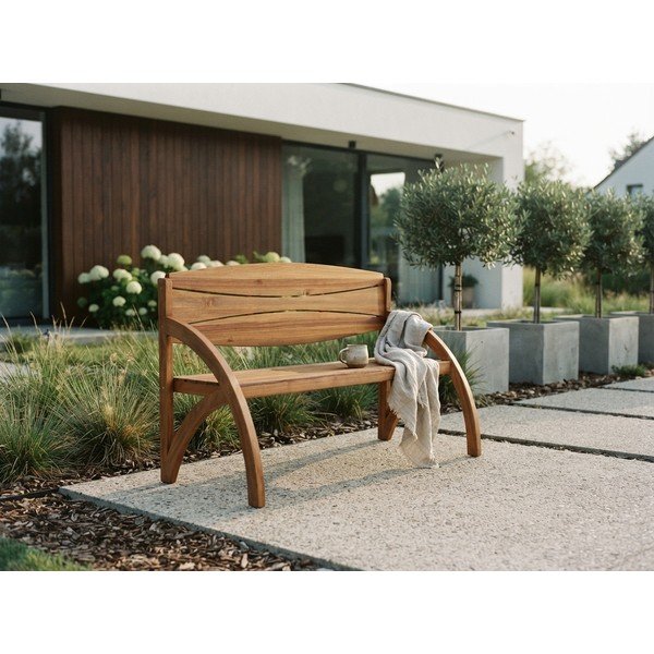 Rjava vrtna klop iz masivnega lesa Hadia – Garden Pleasure-image-1