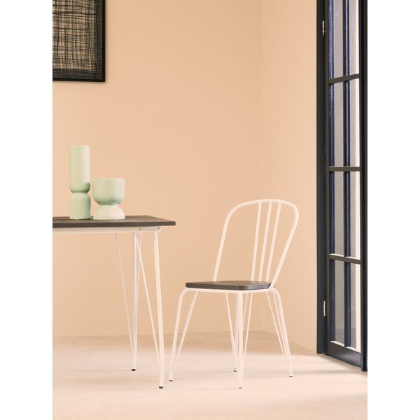Bel/v naravni barvi jedilni stol iz masivnega bresta District – Premier Housewares-image-1