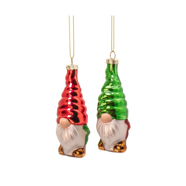 Stekleni okraski za jelko v kompletu 2 ks ø 4 cm Gonk – Sass & Belle