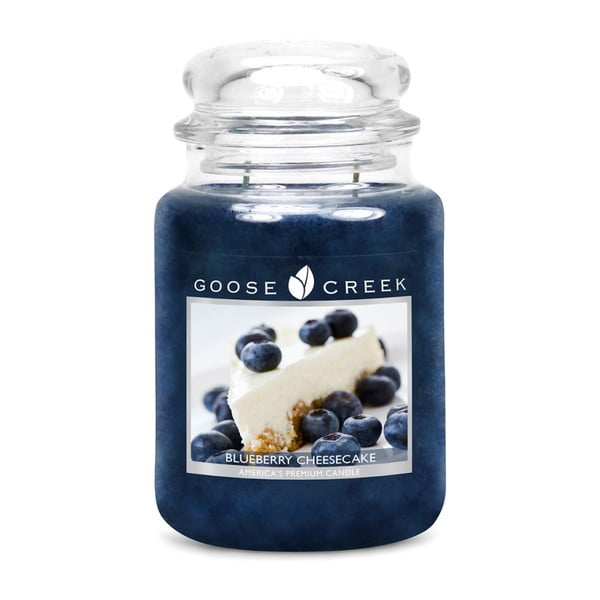 Dišeča sveča Goose Creek Blueberry Pie v steklenem kozarcu, čas gorenja 150 ur