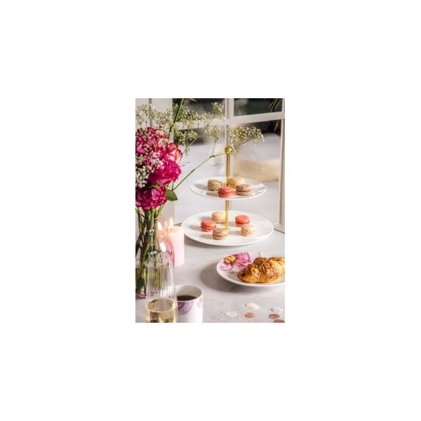 Belo-rožnat porcelanski krožnikø 21,2 cm Rose Garden - Villeroy&Boch-image-3