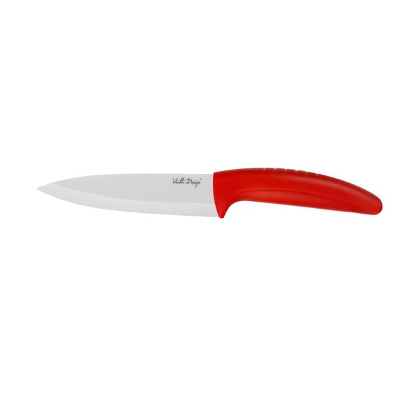 Keramični nož za obrezovanje, 13 cm, rdeč