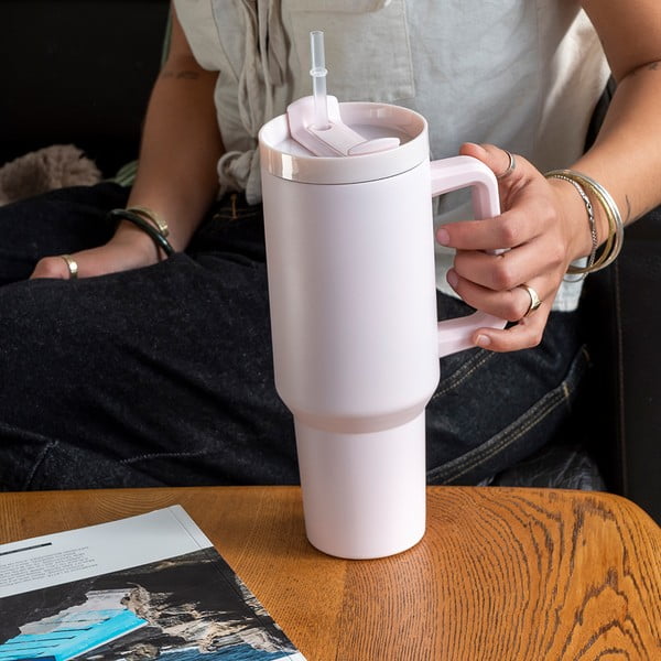 Svetlo rožnata termoska 1,2 l – Rex London-image-1