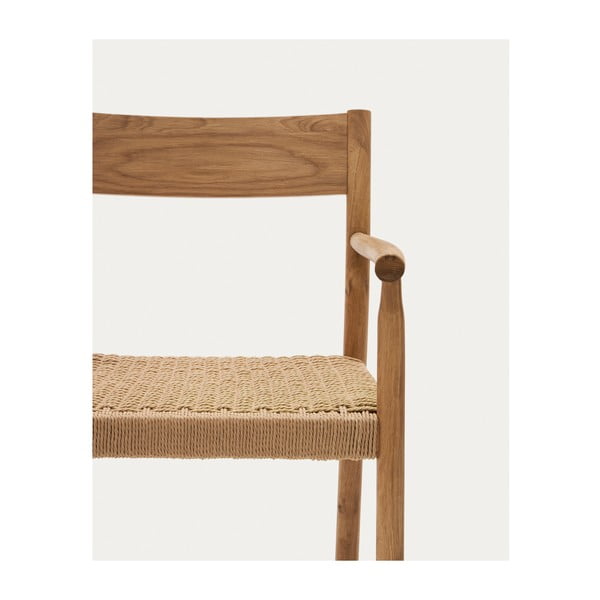 Jedilni stol iz masivnega hrasta v naravni barvi Yalia – Kave Home-image-3