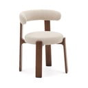 Rjavo-bež jedilni stol iz masivnega jesena Granite – Kave Home