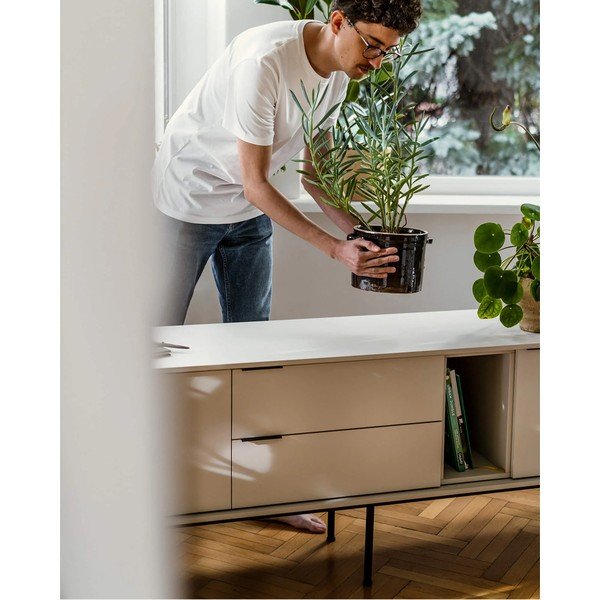 Sivo-bež TV omarica 189x61x42 cm Mod – noo.ma-image-2