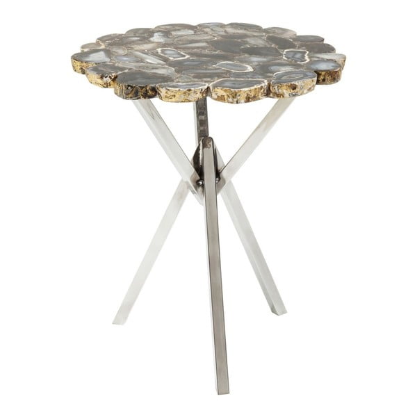Kare Design Trasury siva kavna mizica, ⌀ 40 cm
