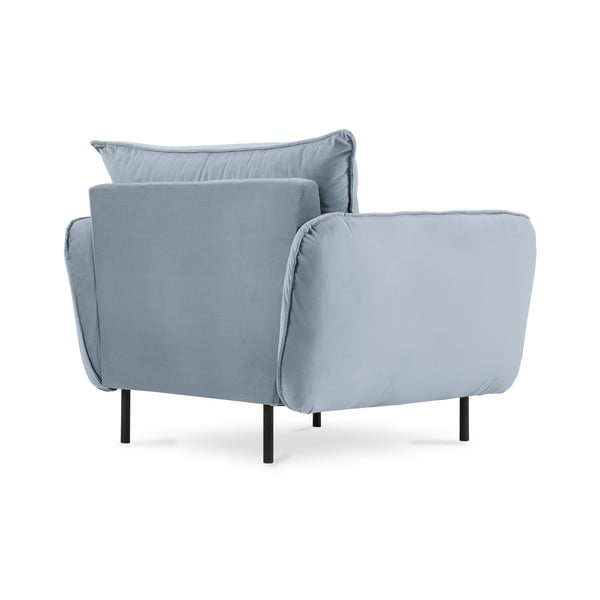 Svetlo modri žametni fotelj Vienna - Cosmopolitan Design-image-3