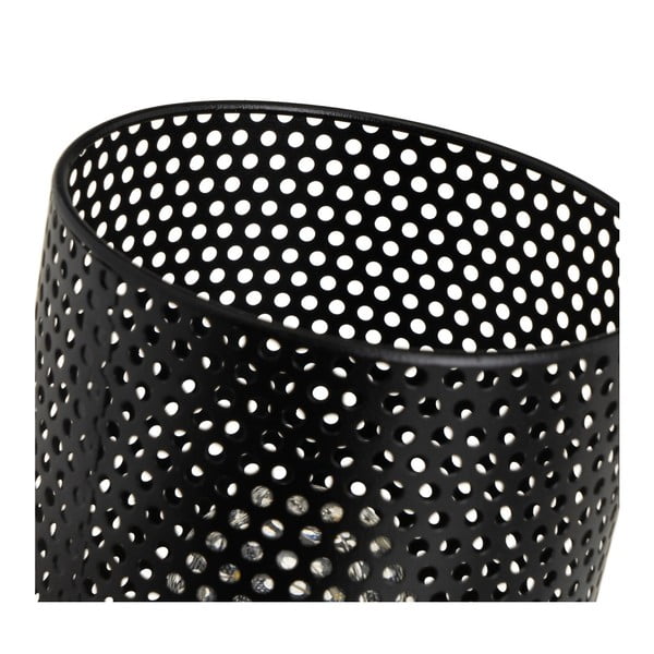 Črna namizna svetilka s kovinskim senčnikom (višina 20 cm) – Casa Selección-image-3