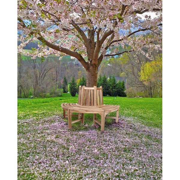 Rjava vrtna klop iz masivnega lesa Java – Garden Pleasure-image-1