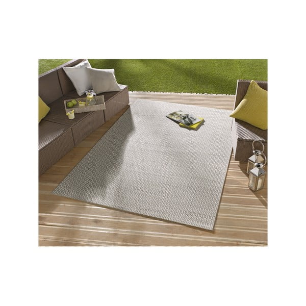 Siva zunanja preproga NORTHRUGS Coin, 80 x 150 cm-image-1