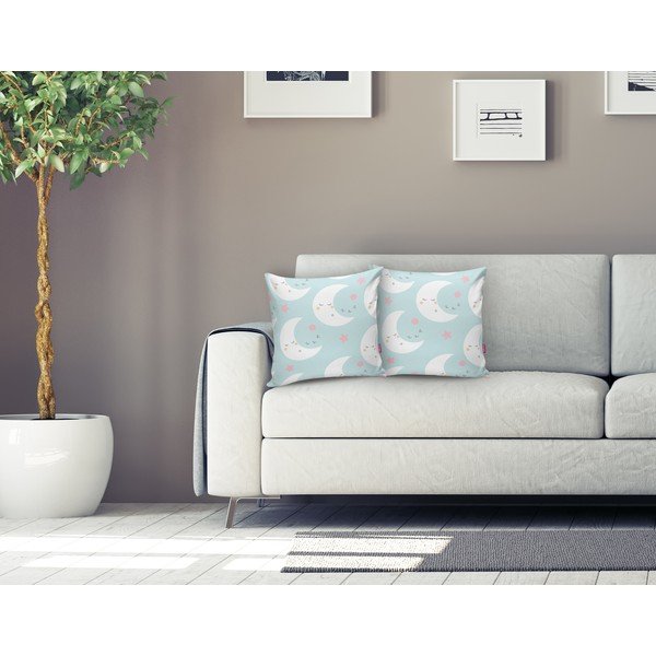 Prevleka za vzglavnik iz mešanice bombaža Minimalist Cushion Covers Luna, 45 x 45 cm-image-1