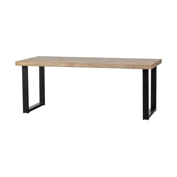 Jedilna miza s ploščo iz mangovega lesa WOOOD Tablo, 180 x 90 cm-image-3
