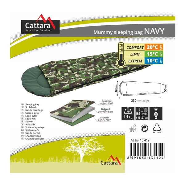Spalna vreča Cattara Navy-image-2
