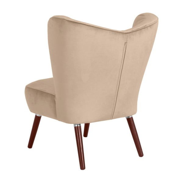 Bež fotelj Max Winzer Sari Velvet-image-2