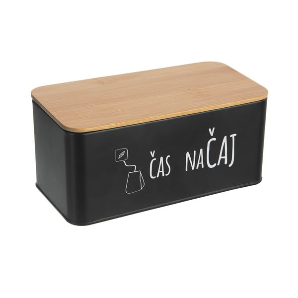 Črna kovinska škatla za čaj – Orion-image-2