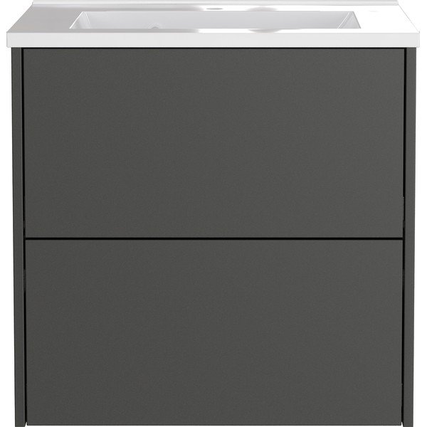 Antracitno siva stenska omarica za pod umivalnik v mat dekorju 61x61 cm Bodera – Germania-image-2